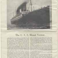          pg 24 photo & article The U.S.S. Mount Vernon
   