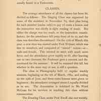          pg 8: Classes - Singing, Phonography, Drawing
   