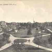 Postcard: Columbia Park, Jersey City, NJ