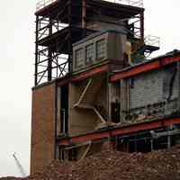 Digital color image of the Maxwell House Coffee plant site with demolition underway, Hoboken, October 2004