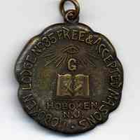 Medal, commemorative: Masonic Lodge No. 35, Hoboken; 2000th Communication; Dec. 13, 1923.