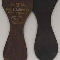          detail front of tongues:front (left) with gilt stamping; back one (black)
   