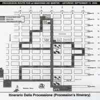          detail lower left: Procession Route, La Madonna Dei Martiri, Sept. 11, 2004
   