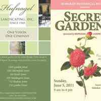 Program, tickets: Secret Gardens Tour, HHM, June 5, 2011.