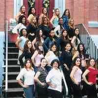 Color photograph of the graduating class of Academy of the Sacred Heart, Hoboken, June, 2005.