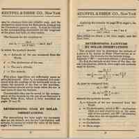          pp 25-26 Determining Time & Latitude by Solar Observations
   