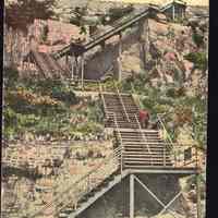 Postcard: Steps, Weehawken, NJ,