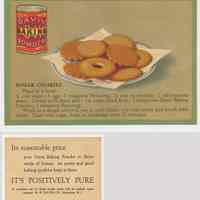          2. recipe card, front (enlarged) & back: sugar cookies
   