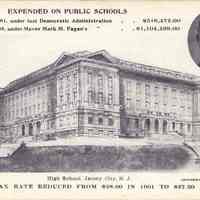 Postcard: Dickinson High School, Jersey City, NJ