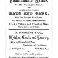          G. Meiners & Co. ad: Eccentric, issue 2, 1875 pg 74 (image 155); Origformat: Print-Photographic
   