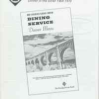 Recipes of the Erie Lackawanna: Dinner in the Diner 1964-1970.