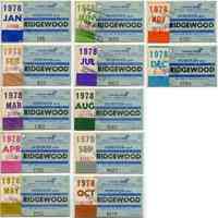 Tickets, transportation, 12: Conrail Monthly Commutation Ticket, between Hoboken & Ridgewood, Jan.to Dec. 1978.