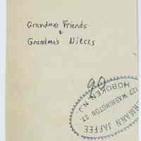          Photo 2: back with Jaffee stamp; modern date & description
   
