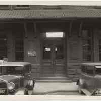          photo 2: main entrance doors, 1 Newark St., south side of building
   