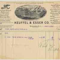 Billhead of Keuffel & Esser Co., Hoboken, June 14, 1914.