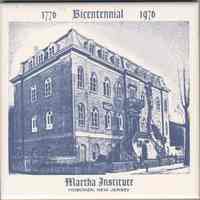 Ceramic commemorative tile, 1776-1976 Bicentennial, Martha Institute, Hoboken, New Jersey, [1976.]