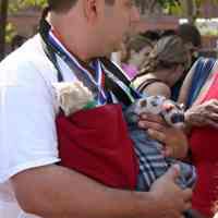 Digital color image of the 2004 Hoboken Pet Parade, along the Hoboken Waterfront, Sunday, September 26, 2004.