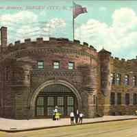 Postcard: Armory, Jersey City, NJ