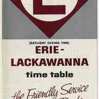 Timetable: Erie-Lackawanna Railroad, July 1, 1962.