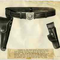          full print; United States Army dress belt and holster; Neumann leather
   