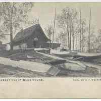 Postcard: 4311. Old Jersey Yacht Club House (Hoboken, N.J.) Published by E.F. Walter. No date, circa 1901-1907; unposted.