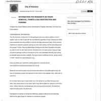          Memo, City of Hoboken: HURRICANE SANDY CHRONOLOGY & SEQUENCE OF EVENTS; Dec. 3, 2012. picture number 75
   