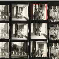 B+W negative contact sheet of images of Hoboken taken by John Conn. no date, [1976].