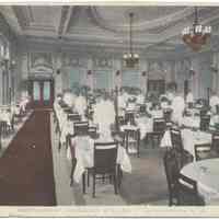 Postcard: Restaurant, Hoboken Station - Lackawanna Railroad. Text dated April 18, 1918; unposted.