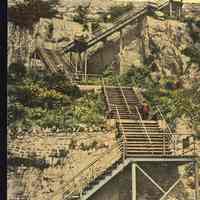 Postcard: Steps, Weehawken, NJ,