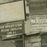          detail of signs
   