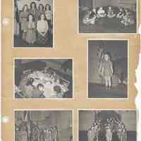          leaf 32 front: 7 photos troop 5, brownies troop 6, 1942
   