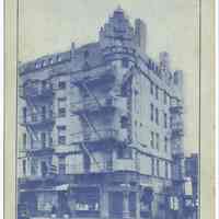 Postcard: Hotel & Grill. Dining & Dancing. Continental Hotel, 101 Hudson Street, Hoboken, N.J. No date, circa 1925-1935; unposted.