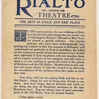          pg [1] cover Rialto Theatre 