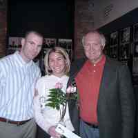 Digital image of Tom Hanley at lecture given by him at Hoboken Historical Museum, March, 2004.