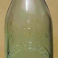 Bottle: Fred Helmke, 114 Hudson St., Hoboken, 27 oz.,no. date, ca. 1900.