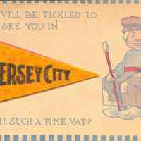 Postcard: Greetings, Jersey City, NJ