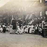 Sepia tone photo of 3rd Annual Hoboken Baby Parade, on Garden between 10th & 11th Sts., Hoboken, Sept. 8, 1915.