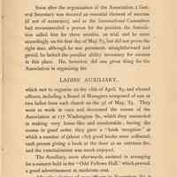          pg 13: General Secretary; Ladies Auxilary
   