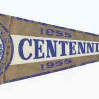 Pennant from the 1955 City of Hoboken Centennial celebration, Hoboken, [1955].