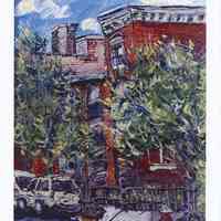 Postcard: Frozen Monkey Cafe for exhibition of The Art Work of Chris Kappmeier "In the Moment," December 5, 2006 - Jan. 16, 2007, 526 Washington St., Hoboken.