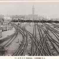 Postcard: Railroad, Hoboken, NJ