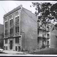 B&W photo of apartment building at 80 Mt. Pleasant Avenue, Newark.