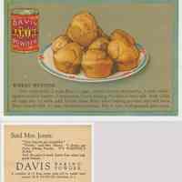          6. recipe card, front (enlarged) & back: wheat muffins
   