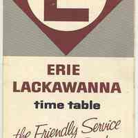 Timetable: Erie-Lackawanna Rwy., long distance routes, NY - Buffalo - Chicago. Eff. Apr. 28, 1968.