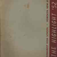 The High Light. June 1952. Yearbook for June class. Demarest High School, Hoboken.