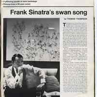          pg 70A Parting Shots; Frank Sinatra's swan song
   