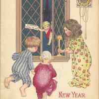 Postcard: Holiday Greetings, Hoboken, NJ