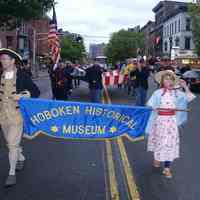Digital images, 7, of HHM volunteers marching in Memorial Day Parade, Hoboken, May 25, 2005.