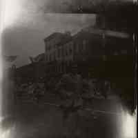 B+W negative photo of the 1955 Hoboken Centennial Parade, Washington St., Hoboken, March 1955.