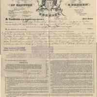 Digital image, document: Insurance policy for Hoboken School No. 4, 1896.